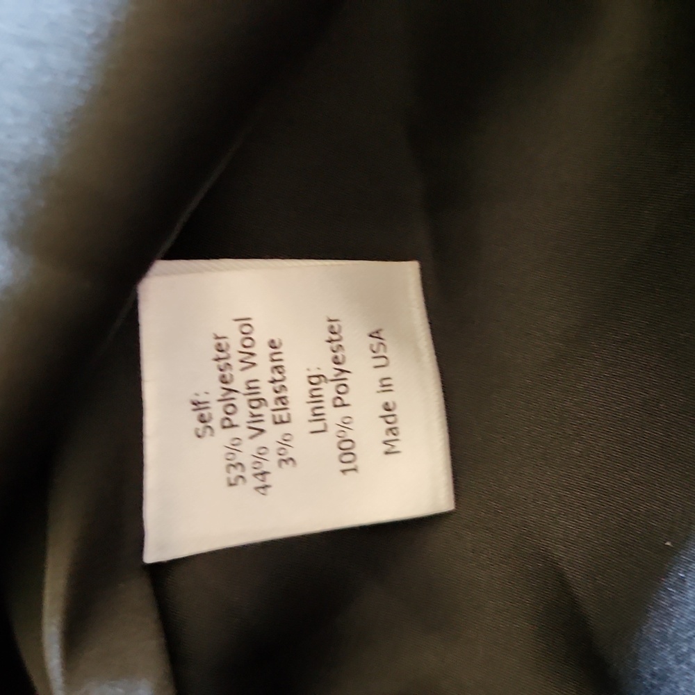 LA LIGNE Wool Cowl Neck Draped Tailored Shift Dress In Navy NWT Sz S made in USA - Picture 10 of 13